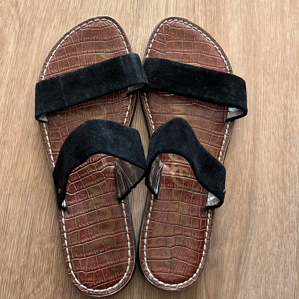 Sam Edelman black 2 strap sandals Size 8